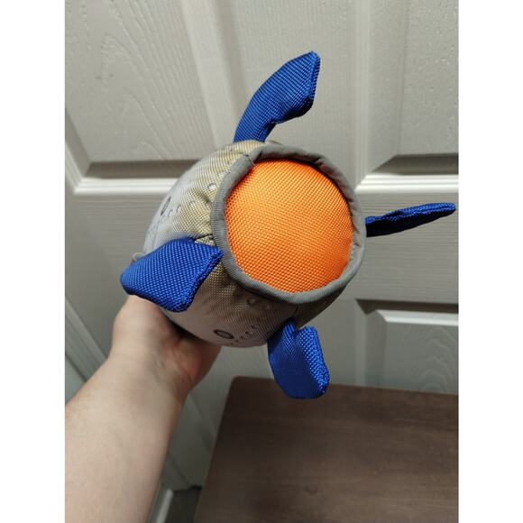 Frisco by Chewy Ballistic Nylon Plush Squeaky Crinkle Fins Rocket Ship Dog Toy - Picture 3 of 5